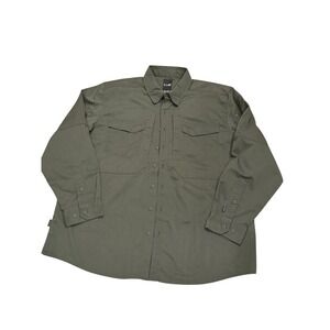 5.11 Tactical Mens XXL Long Sleeve Ripstop Utility Shirt Olive Green 72175